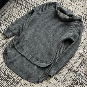 Gray Turtleneck Sweater